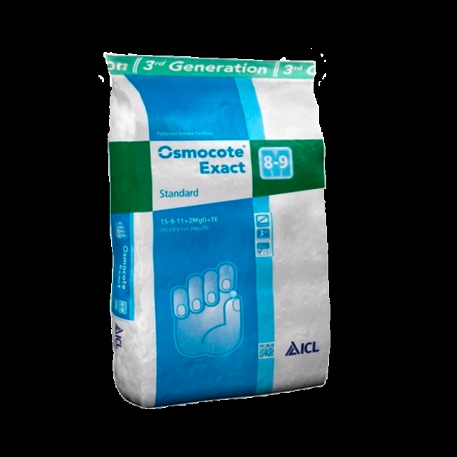 Osmocote EXACT STANDARD 15-9-11 (8-9М) 25 кг. Удобрение пролонгированного действия Osmocote EXACT STANDARD 15-9-11 (8-9М) 25 кг